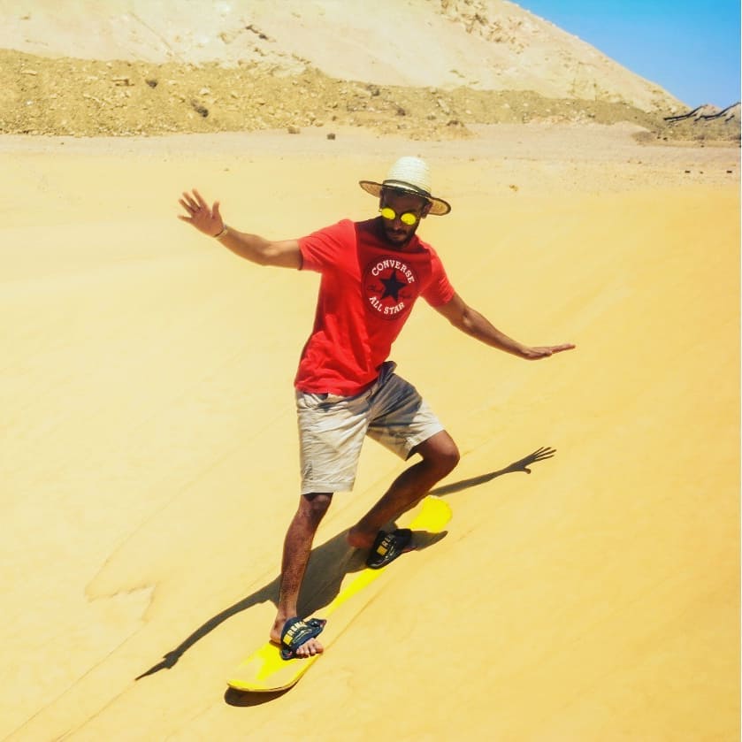 This hotel offers a unique perk - sand surfing! They have a private area with various sand dunes of different heights and slopes, all within the hotel grounds. You don't even need to bring your own gear - they have rentals available.